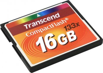 Карта памяти Transcend <TS16GCF133> CompactFlash Card 16Gb 133x
