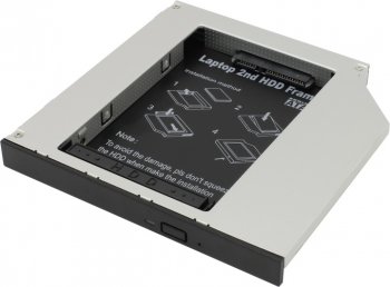 Адаптер HDD/SSD (optibay) Espada <SS12> SATA HDD 9.5мм для установки в SATA 12.7мм отсек оптического привода ноутбука