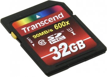Карта памяти Transcend <TS32GSDHC10U1> SecureDigital High Capacity (SDHC) Memory Card 32Gb UHS-1 Class10