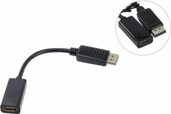 Переходник Telecom <TA553> DisplayPort (M) -> HDMI (F)