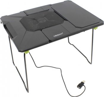 Столик для ноутбука Orient FTNB-03 Столик-трансформер с охлаждением (1 вентилятор, питание от USB, Al)