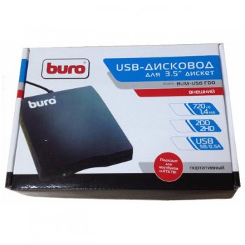Привод FDD внешний Buro BUM-USB