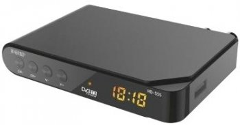 Приставка для цифрового ТВ DVB-T2 Сигнал Эфир HD-555 черный