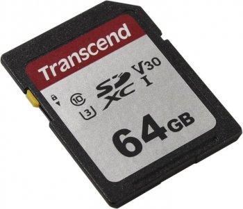 Карта памяти Transcend <TS64GSDC300S> SDXC Memory Card 64Gb UHS-I U3