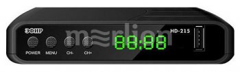 Приставка для цифрового ТВ DVB-T2 Сигнал Эфир HD-215 черный