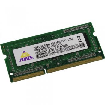 Оперативная память для ноутбуков Neo Forza <NMSO340D81-1600DA10> DDR3 SODIMM 4Gb <PC3-12800> CL11 (for NoteBook)