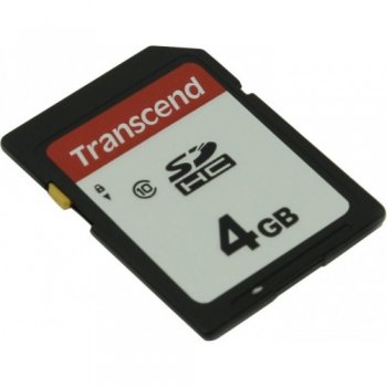 Карта памяти Transcend <TS4GSDC300S> SDHC 4Gb Class 10