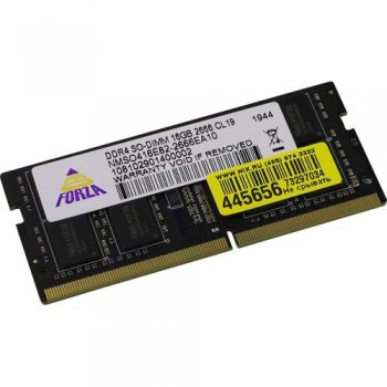 Оперативная память для ноутбуков Neo Forza <NMSO416E82-2666EA10> DDR4 SODIMM 16Gb <PC4-21300> CL19 (for NoteBook)