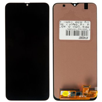 Дисплей в сборе A305F с тачскрином (модуль) для Samsung Galaxy A30 (SM- A305F) черный OLED