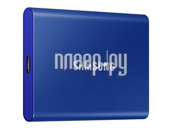 Внешний твердотельный накопитель (SSD) Samsung 1Tb USB-C MU-PC1T0H/WW T7 1.8" синий