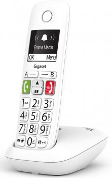 Радиотелефон Gigaset E290 <White> (трубка с ЖК диспл., База)