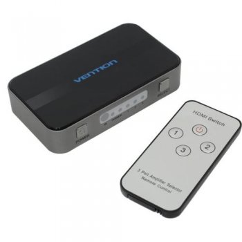 Переключатель видеосигнала Vention <AFFH0> HDMI Switcher (3in -> 1out, ver1.4)