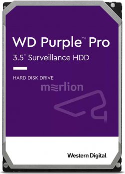 Жесткий диск WD SATA-III 12 Тб WD121PURP Surveillance Purple Pro (7200rpm) 256Mb 3.5"