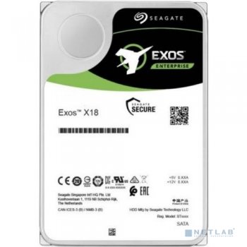 Жесткий диск 12 Тб SATA 6Гб/s Seagate Exos X18 <ST12000NM000J> 3.5" 7200rpm 256Mb