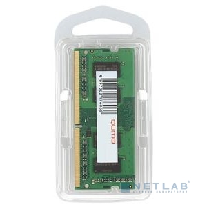 Оперативная память для ноутбуков QUMO DDR4 SODIMM 8GB QUM4S-8G3200P22 PC4-25600, 3200MHz OEM/RTL