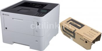 Принтер лазерный монохромный Kyocera P3145dn A4 Duplex Net белый (в комплекте: + картридж)