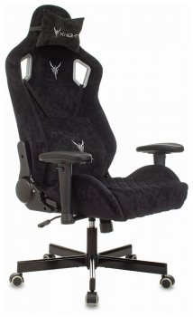 Кресло для геймера Knight Outrider черный Light-20 с подголов. крестовина металл