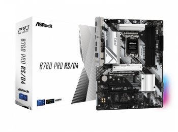 Материнская плата Asrock B760 PRO RS/D4 Soc-1700 INTEL B760 4xDDR4 ATX AC`97 8ch(7.1) 2.5Gg RAID+HDMI+DP