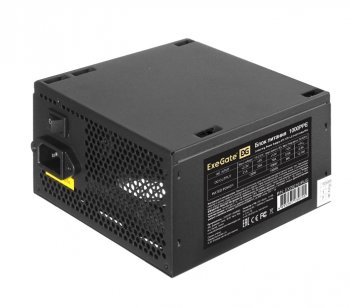 Блок питания 1000W ExeGate 1000PPE (ATX, APFC, PC, КПД 80% (80 PLUS), 12cm fan, 24pin, 2x(4+4)pin, 6xPCI-E, 6xSATA, 4xIDE, black, кабель 220V в компле