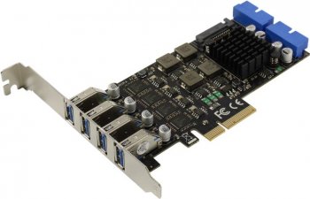 Контроллер Orient NC-3U4419PEX4 (RTL) PCI-Ex4, USB3.2, 4 port-ext / 4 port-int