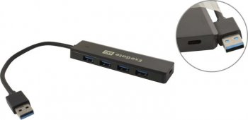 Концентратор USB Exegate DUB-4P/1 <EX293980RUS> 4-Port USB3.0 HUB