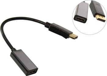 Переходник ExeGate <EX-DPM-HDMIF-0.1> DisplayPort (M) ->HDMI (F) 0.1м <EX294706RUS>