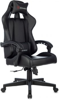 Кресло для геймера Zombie GAME TETRA черный/карбон эко.кожа крестов. пластик