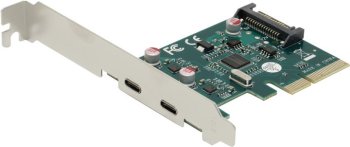 Контроллер Orient AM-U3142PE-2C (RTL) PCI-Ex4, USB3.2-C 2 port-ext