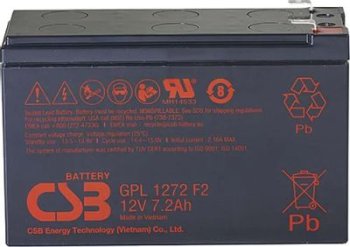 Аккумулятор для ИБП CSB GPL1272 12В 7.2Ач
